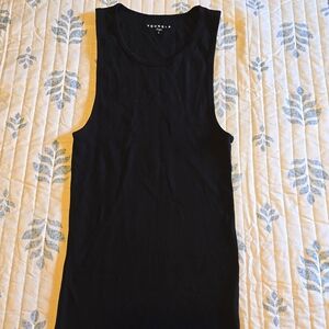 YoungLA black ribbed tank top Large Cotton Men's